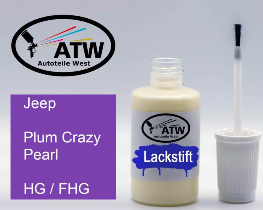 Jeep, Plum Crazy Pearl, HG / FHG: 20ml Lackstift, von ATW Autoteile West.